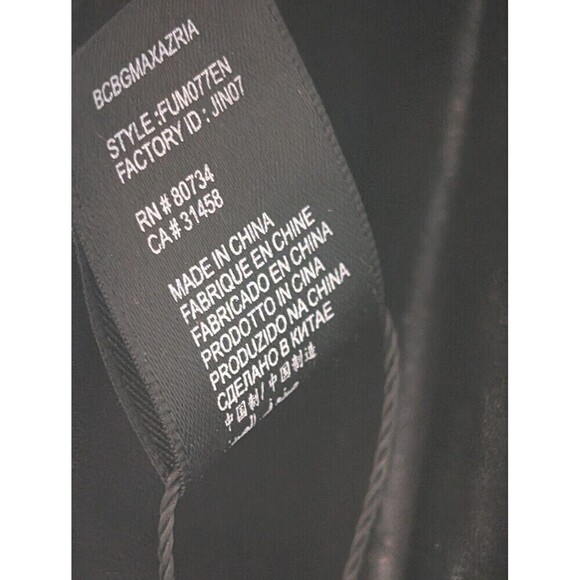 BCBGMAXAZRIA Clutch Bag Harlow Gunmetal Mirror Envelope Pouch Vegan Leather Glam - Picture 9 of 15